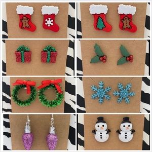 Cute Holiday Earrings- 3 for 8